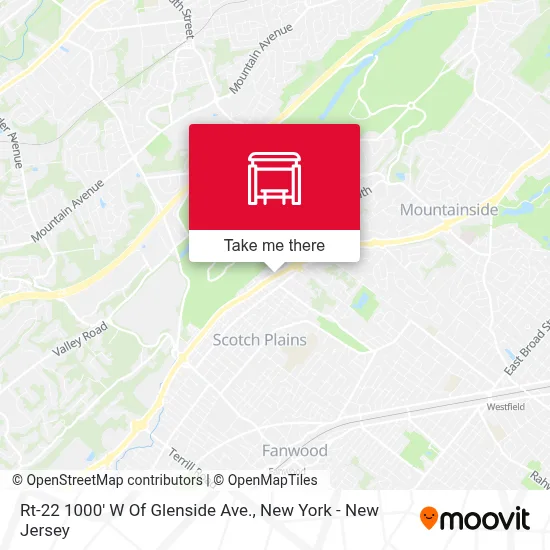 Rt-22 1000' W Of Glenside Ave. map