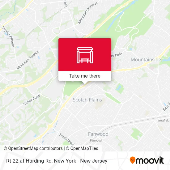 Rt-22 at Harding Rd map