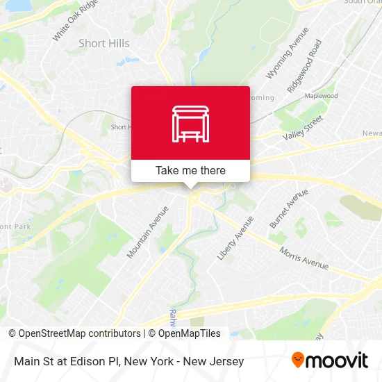 Main St at Edison Pl map