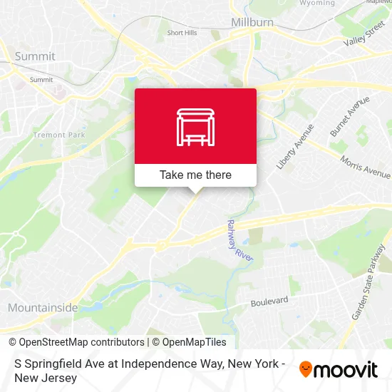 S Springfield Ave at Independence Way map