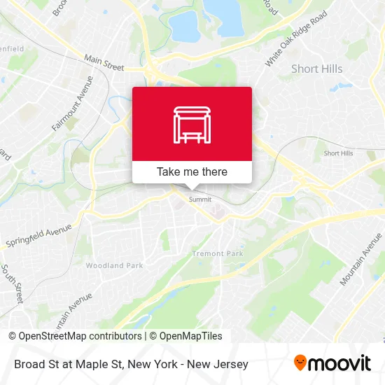 Broad St at Maple St map