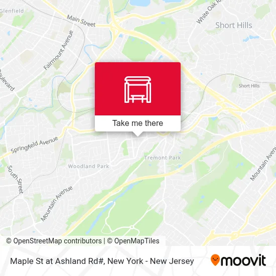 Maple St at Ashland Rd# map