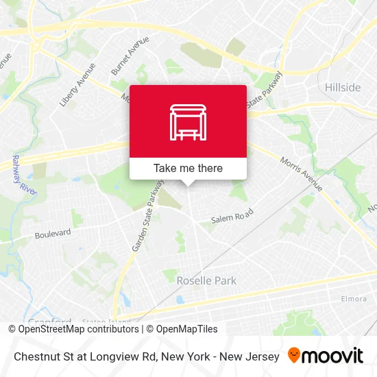 Chestnut St at Longview Rd map