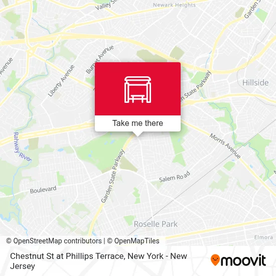 Chestnut St at Phillips Terrace map