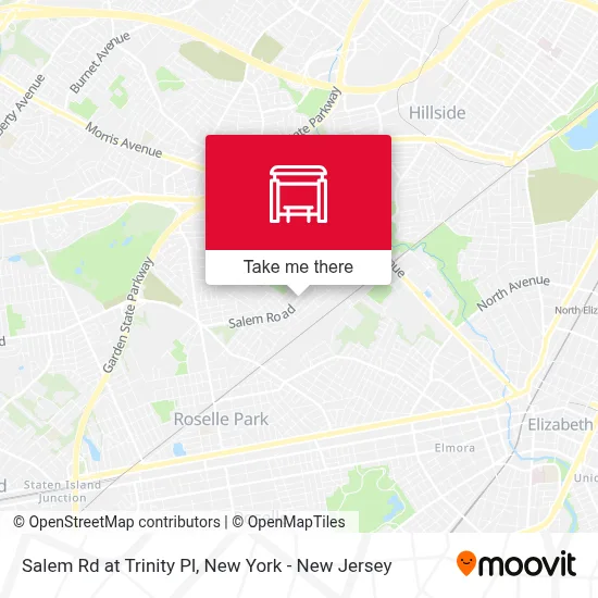 Salem Rd at Trinity Pl map