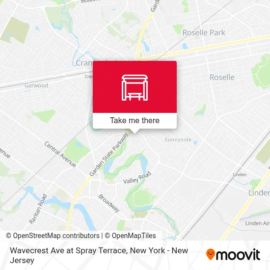 Wavecrest Ave at Spray Terrace map
