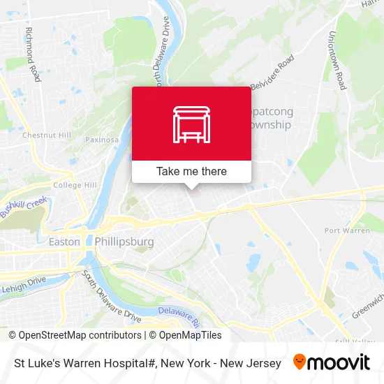 St Luke's Warren Hospital# map