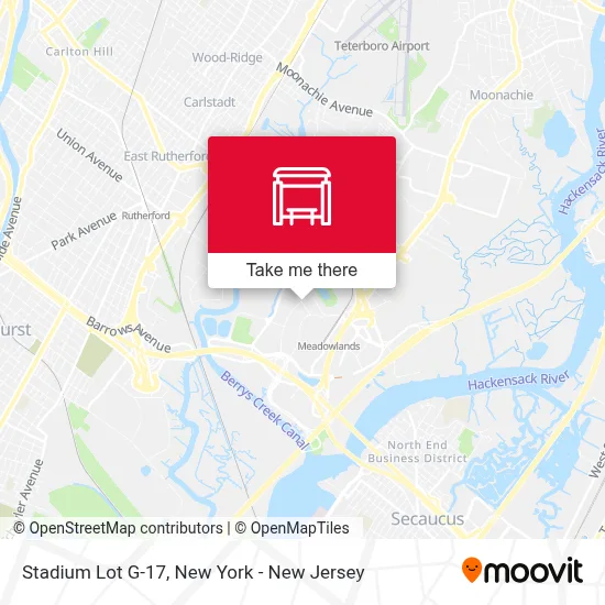 Stadium Lot G-17 map