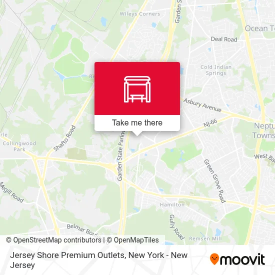 Jersey Shore Premium Outlets map
