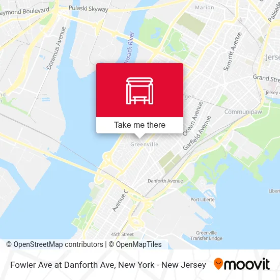 Fowler Ave at Danforth Ave map