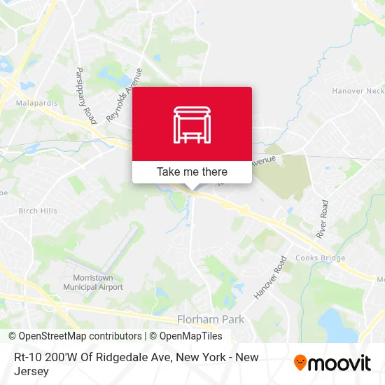 Rt-10 200'W Of Ridgedale Ave map