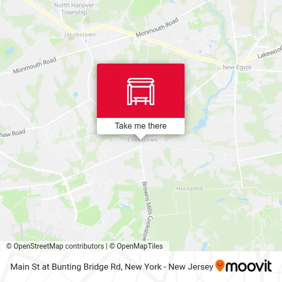 Main St at Bunting Bridge Rd map