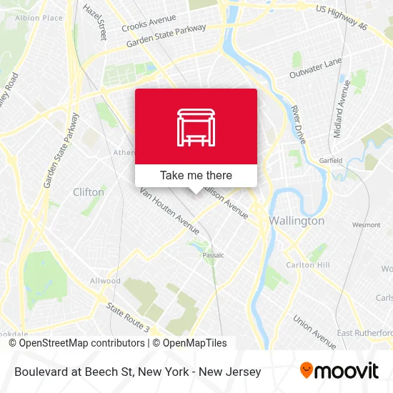 Boulevard at Beech St map