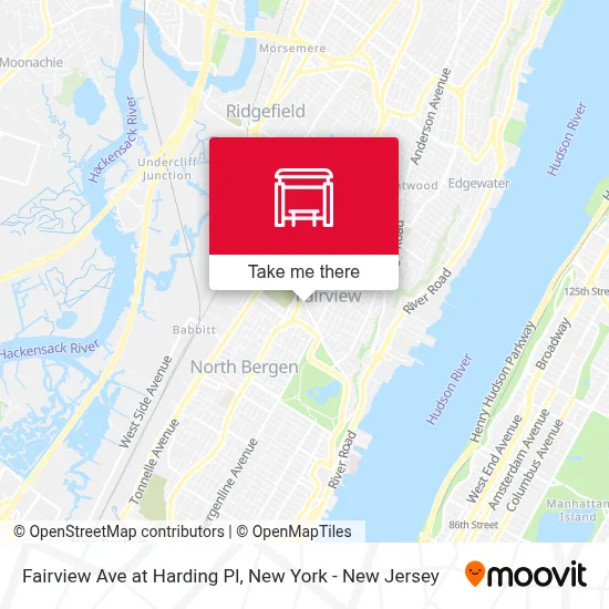 Fairview Ave at Harding Pl map