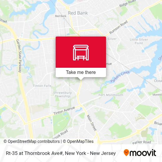 Rt-35 at Thornbrook Ave# map