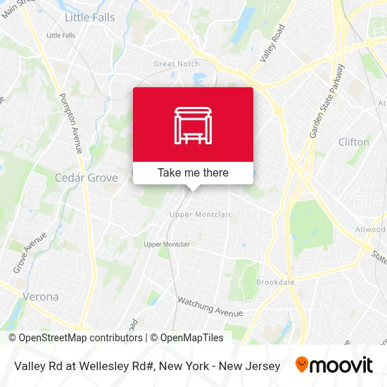 Valley Rd at Wellesley Rd# map