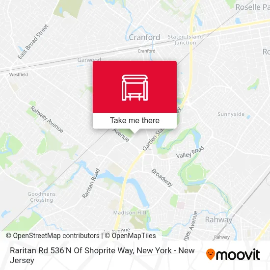 Raritan Rd 536'N Of Shoprite Way map