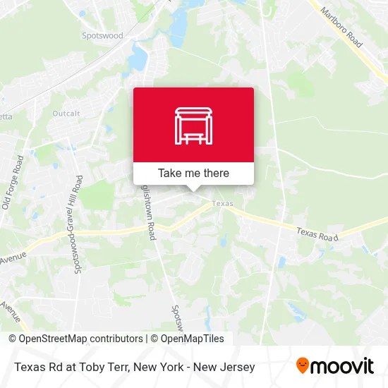 Texas Rd at Toby Terr map