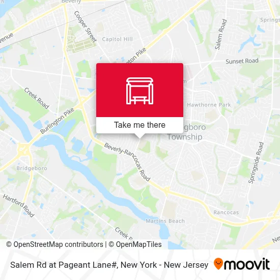 Salem Rd at Pageant Lane# map