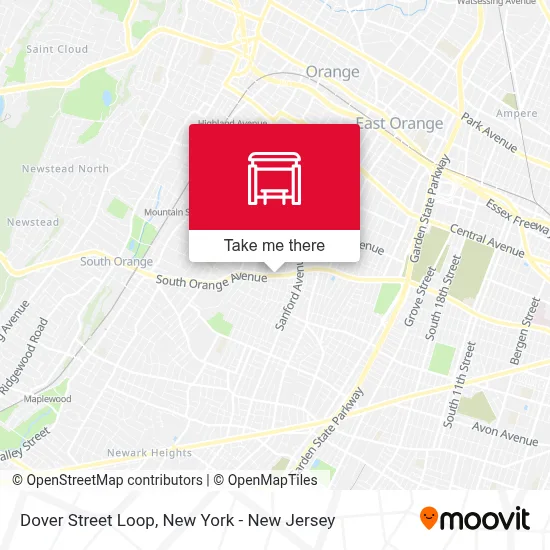 Dover Street Loop map