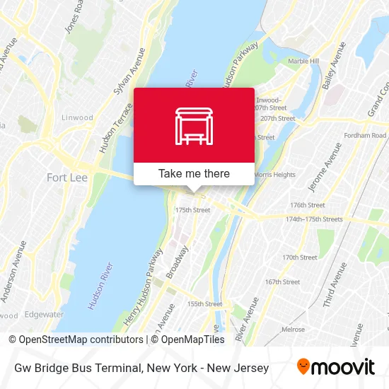 Gw Bridge Bus Terminal map
