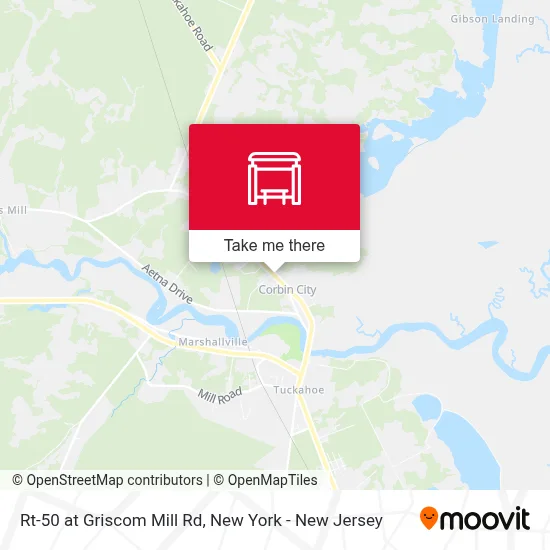 Rt-50 at Griscom Mill Rd map