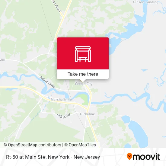 Rt-50 at Main St# map