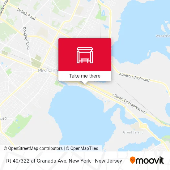Rt-40/322 at Granada Ave map