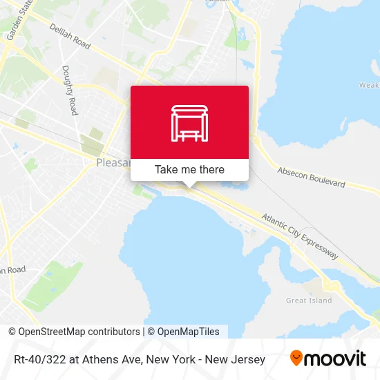 Rt-40/322 at Athens Ave map