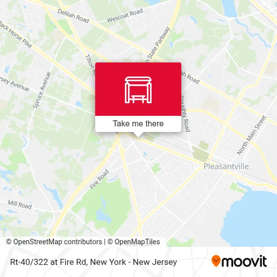 Rt-40/322 at Fire Rd map
