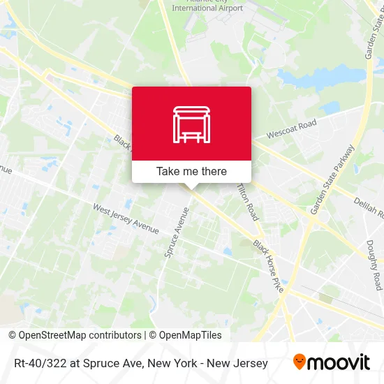 Rt-40/322 at Spruce Ave map