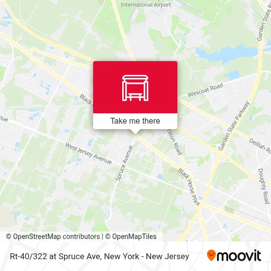 Rt-40/322 at Spruce Ave map