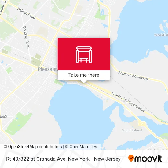 Rt-40/322 at Granada Ave map