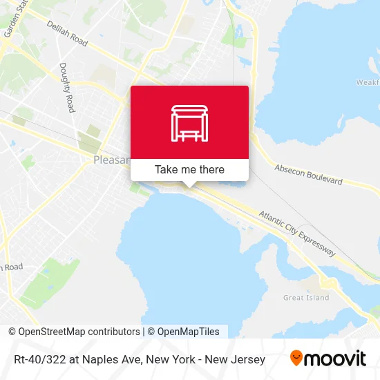Rt-40/322 at Naples Ave map