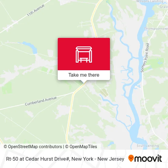 Rt-50 at Cedar Hurst Drive# map