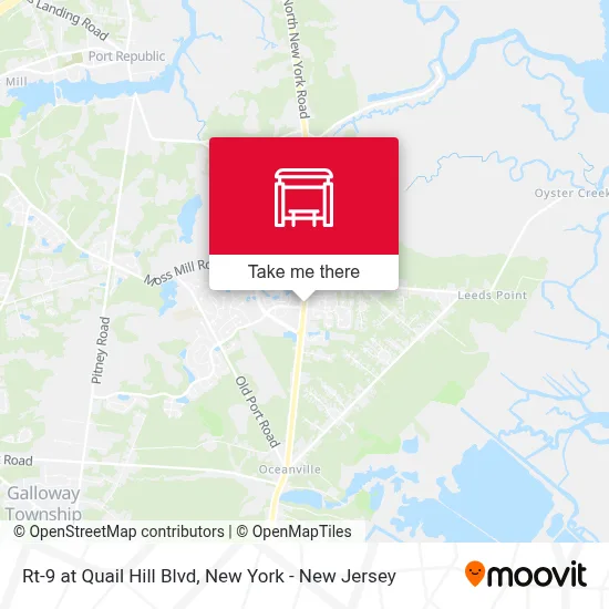 Rt-9 at Quail Hill Blvd map
