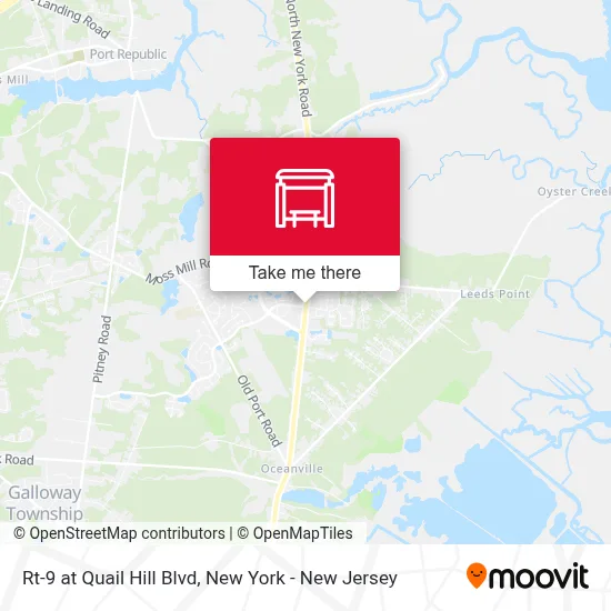 Rt-9 at Quail Hill Blvd map