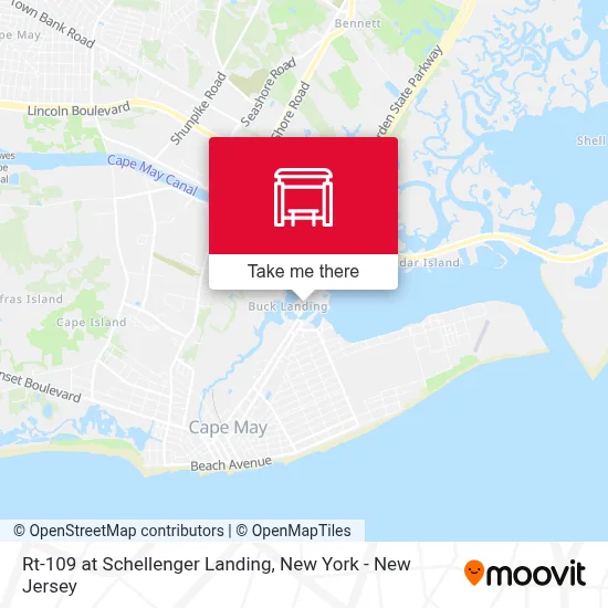 Rt-109 at Schellenger Landing map
