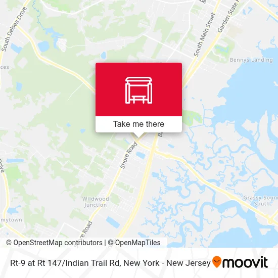 Rt-9 at Rt 147/Indian Trail Rd map