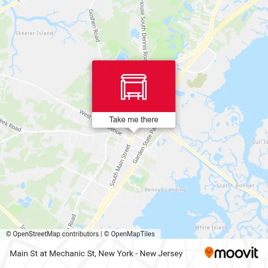 Main St at Mechanic St map