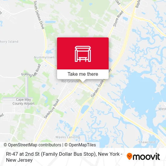 Rt-47 at 2nd St (Family Dollar Bus Stop) map