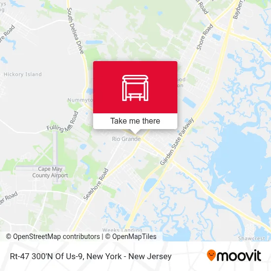 Rt-47 300'N Of Us-9 map