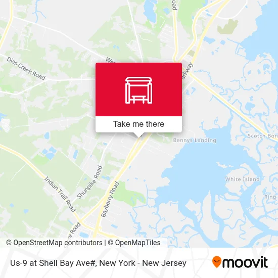 Us-9 at Shell Bay Ave# map