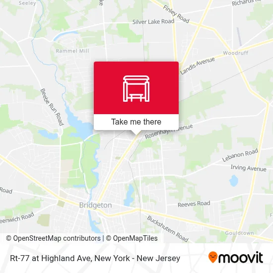 Rt-77 at Highland Ave map