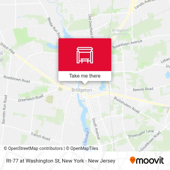 Rt-77 at Washington St map