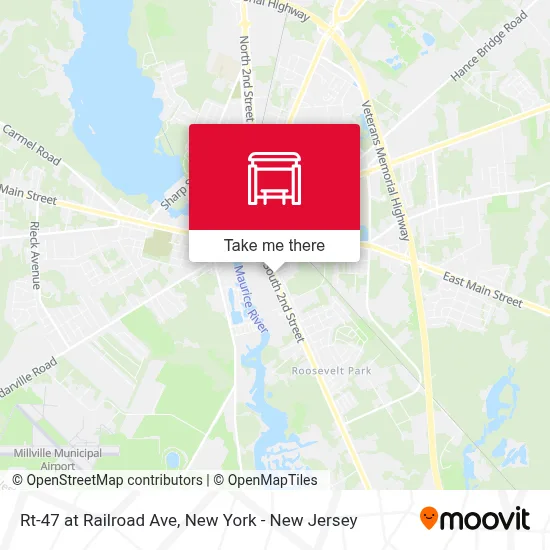 Rt-47 at Railroad Ave map