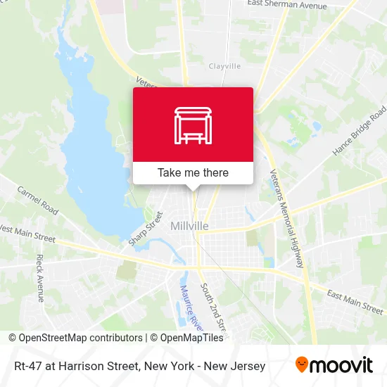 Rt-47 at Harrison Street map