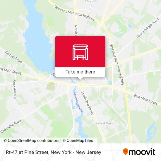 Rt-47 at Pine Street map