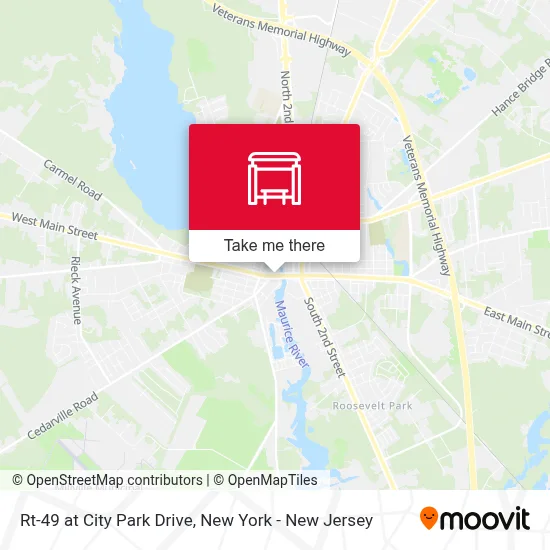 Rt-49 at City Park Drive map