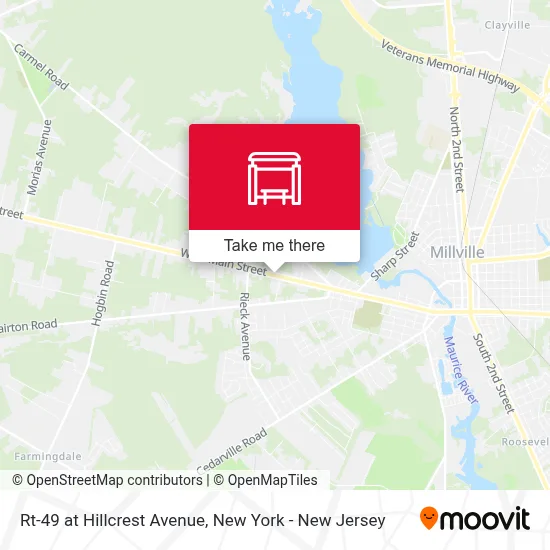 Rt-49 at Hillcrest Avenue map